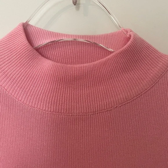 Fashion Nova Barbie Pink Knit Dress Mock Neck - Picture 9 of 11